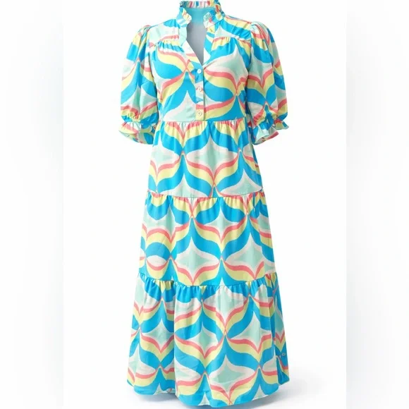 ✨ NWT Mary Square Evie Dress – Weekend Getaway Mint – Small ✨ - Picture 2 of 4